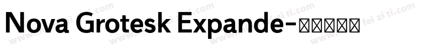 Nova Grotesk Expande字体转换